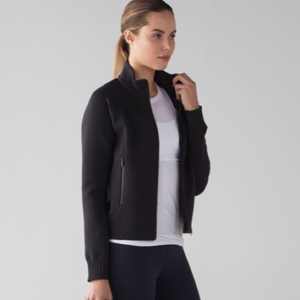 Lululemon Black Bomber Jacket